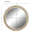 Brianza Round Mirror - Natural - Large by Uttermost