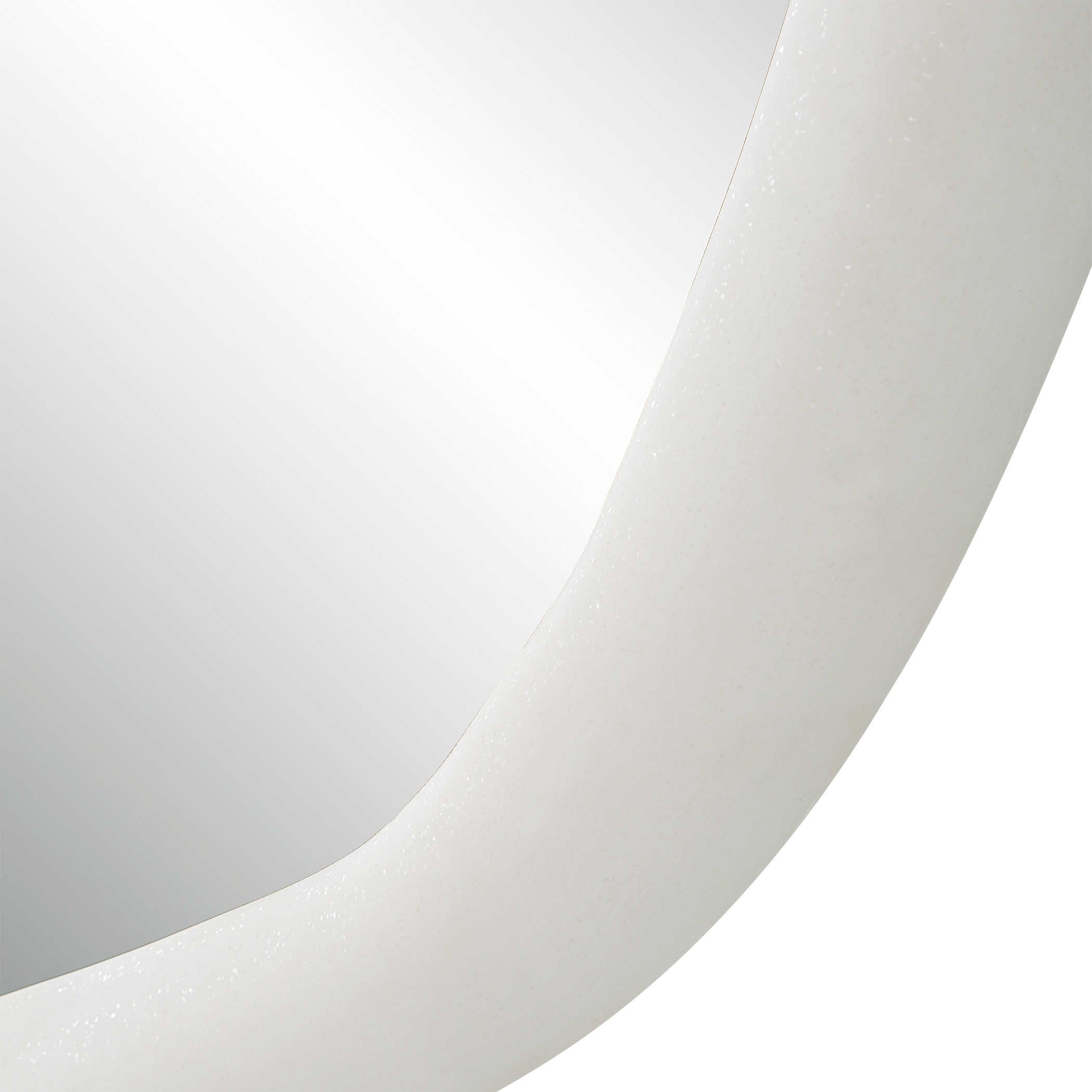 Amorphic Mirror in Ivory Stone - Large by Uttermost