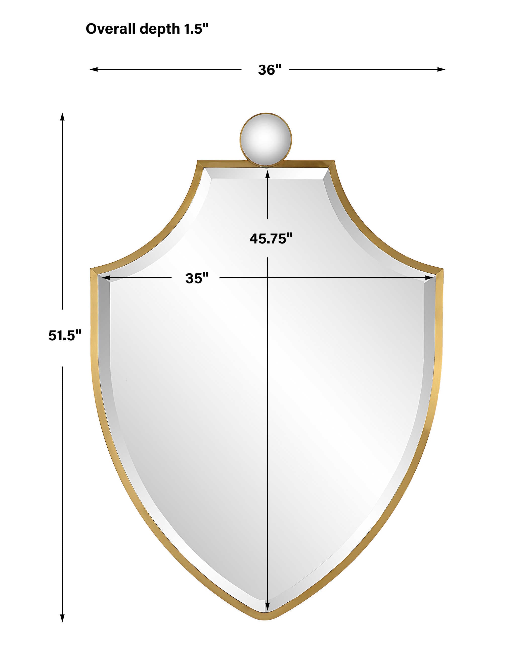 Signet Mirror by Uttermost