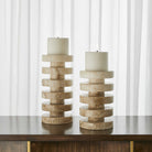 Emora Pillar Candleholders - Set of 2 by Uttermost