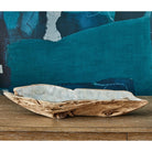 Pearl Forest Bowl in Blue Capiz by Uttermost