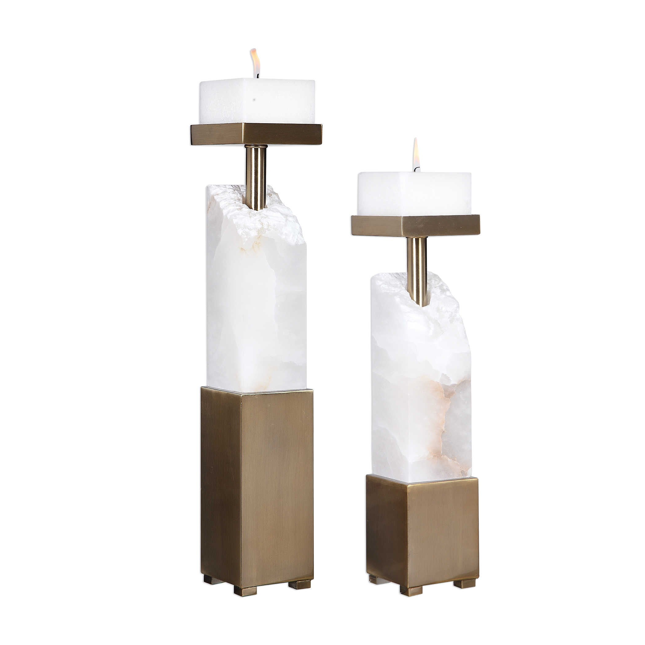 Ebena Candleholders - Set of 2 by Uttermost