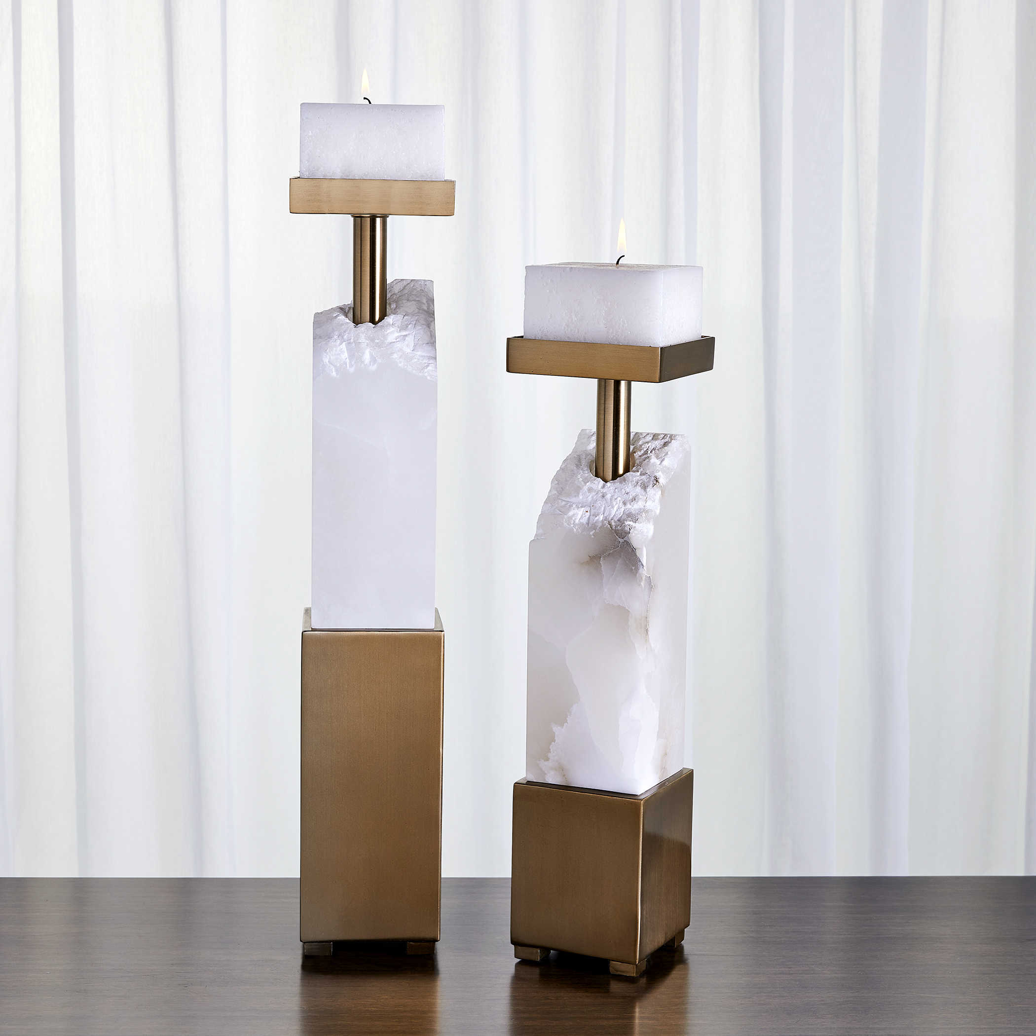 Ebena Candleholders - Set of 2 by Uttermost