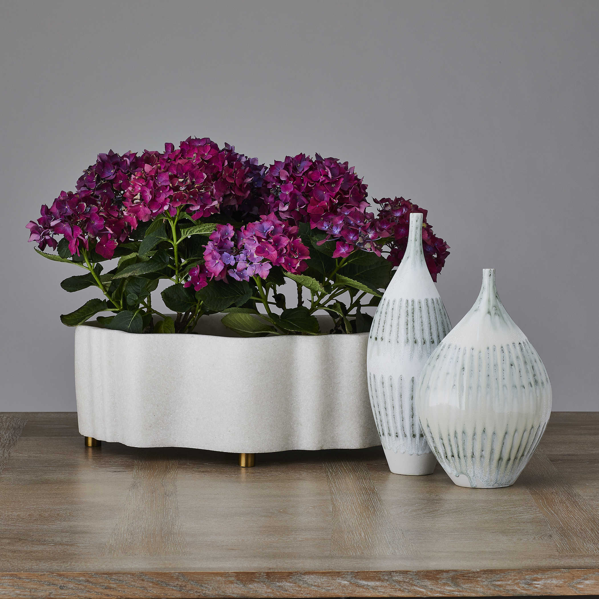 Ripple Planter - Oval by Uttermost
