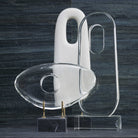 Minion Modern Sculpture in Clear Crystal Glass by Uttermost