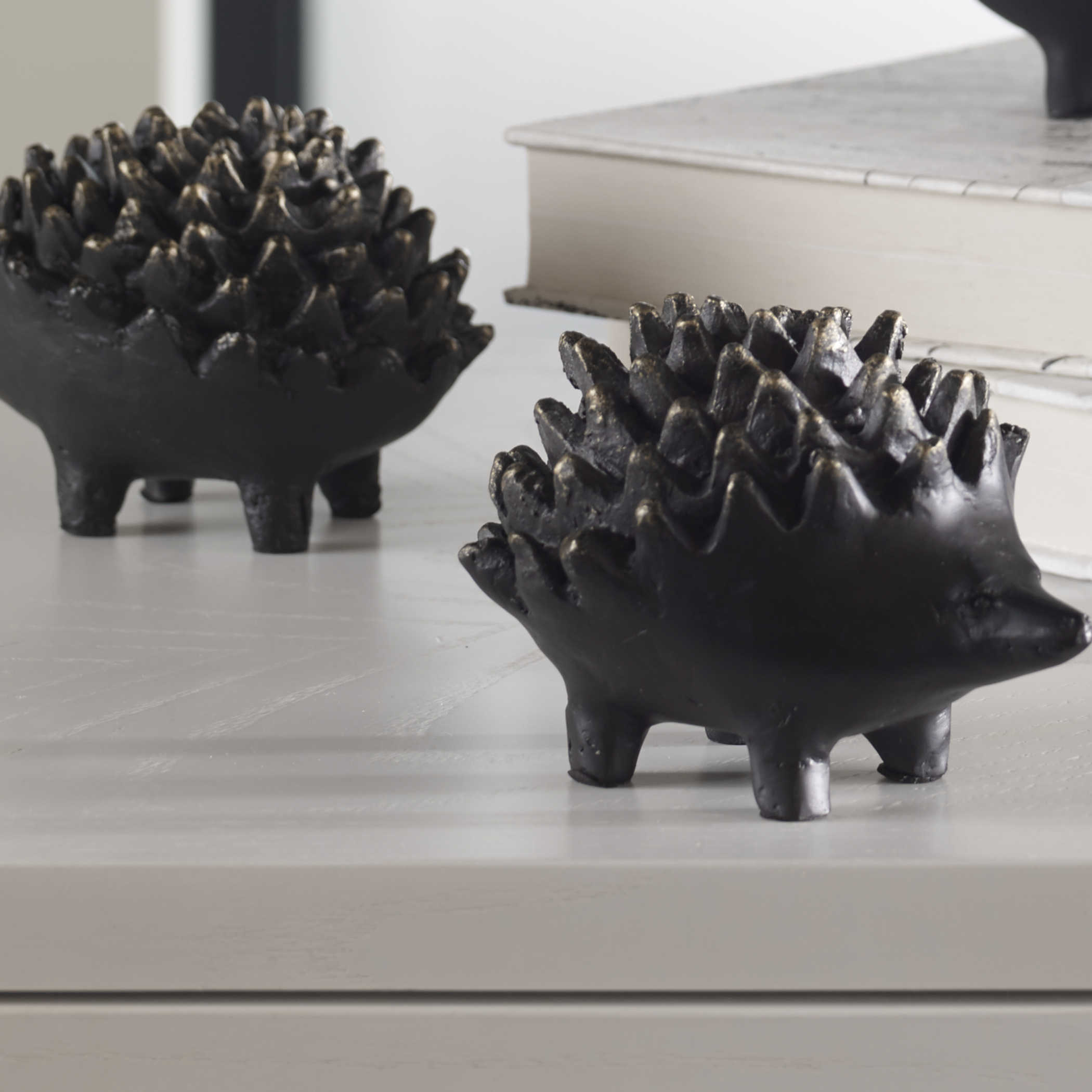 Hedging Your Bet Hedgehog Sculpture in Bronze by Uttermost