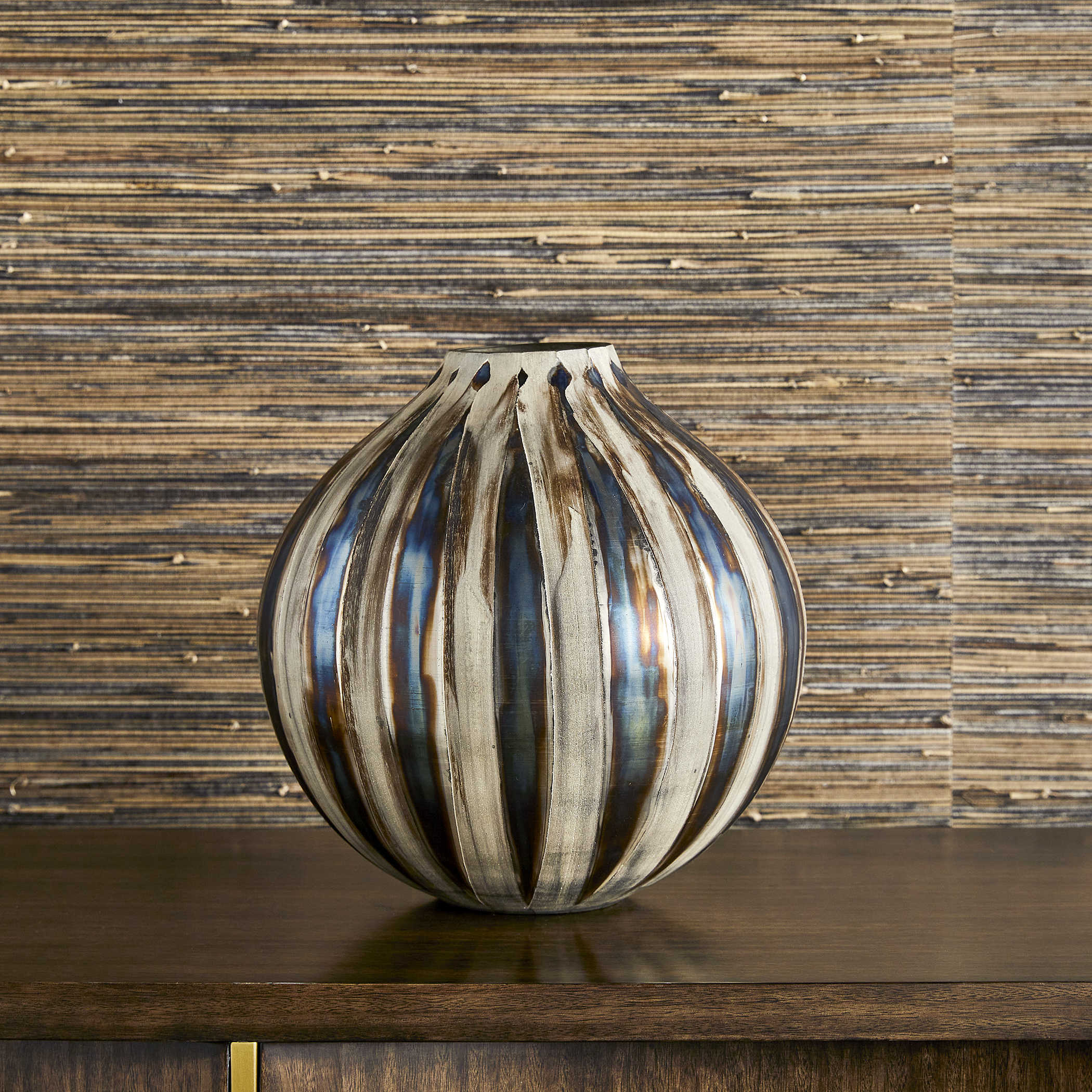 Ripple Vase - Bronze Small by Uttermost