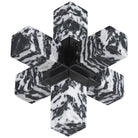 Double Cross Sculpture - Zebra Stone by Uttermost