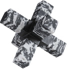 Double Cross Sculpture - Zebra Stone by Uttermost