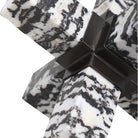 Double Cross Sculpture - Zebra Stone by Uttermost