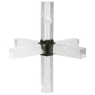 Double Cross Sculpture - Faux Quartz Crystal by Uttermost