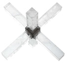Double Cross Sculpture - Faux Quartz Crystal by Uttermost
