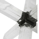 Double Cross Sculpture - Faux Quartz Crystal by Uttermost