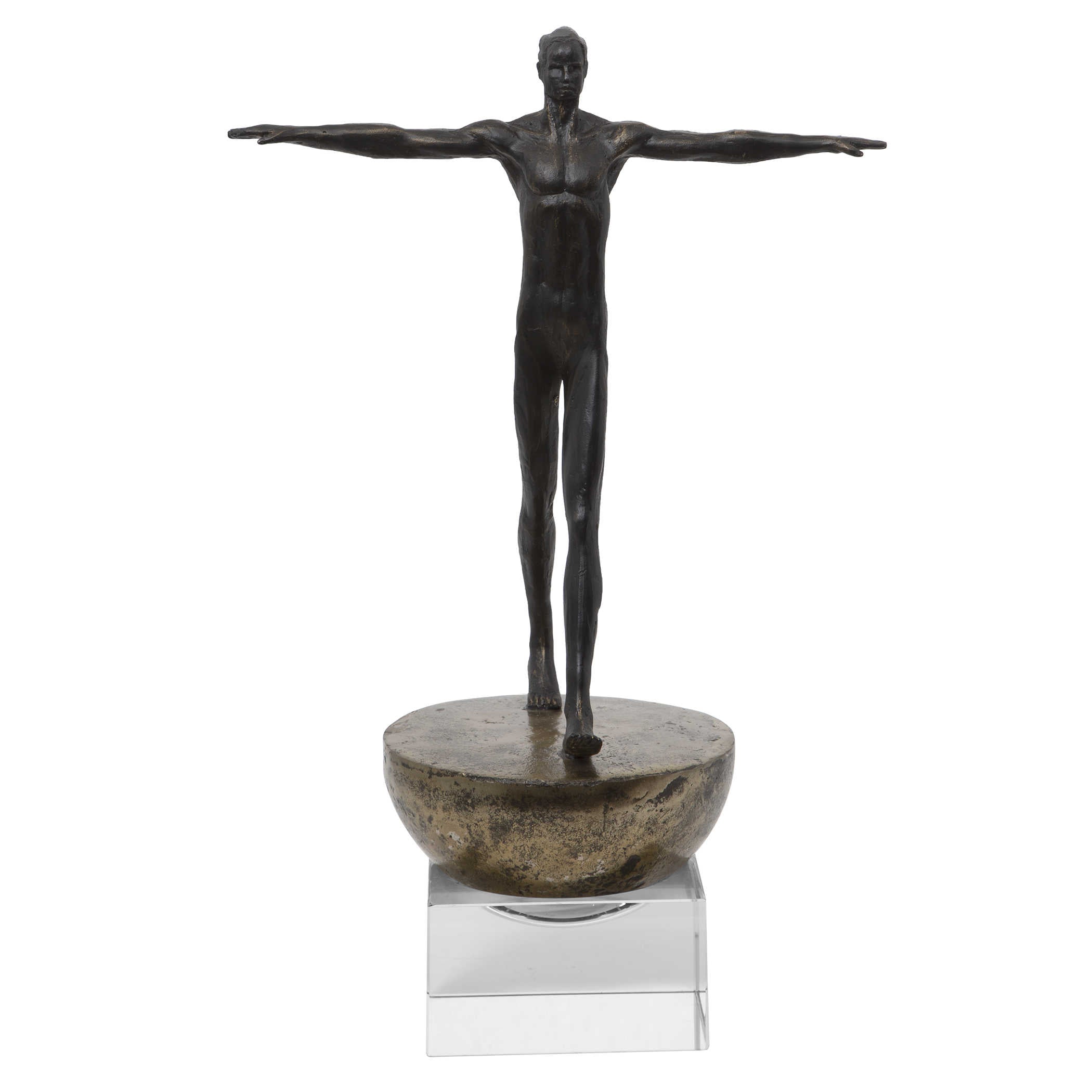 Man Finding Balance Sculpture by Uttermost