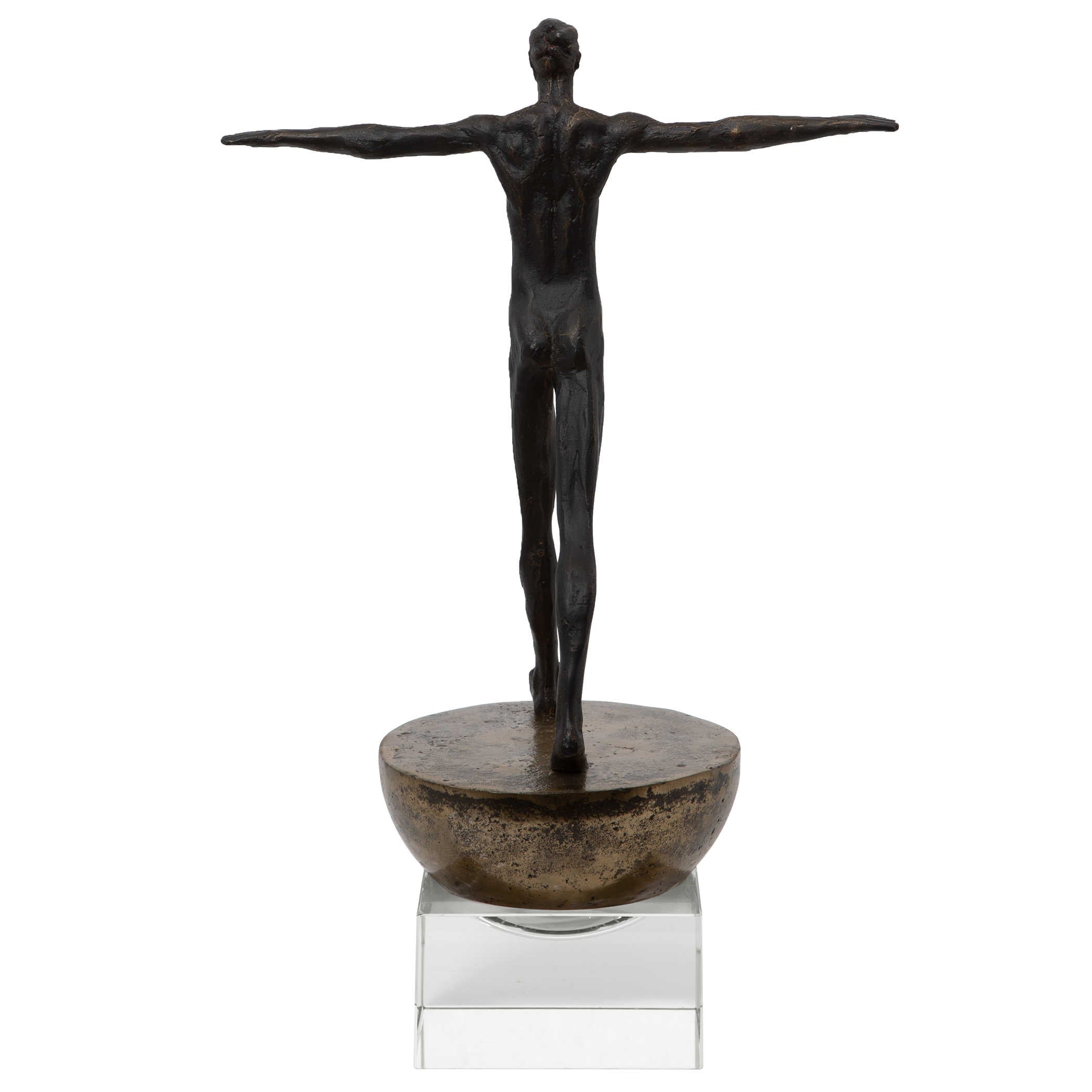 Man Finding Balance Sculpture by Uttermost