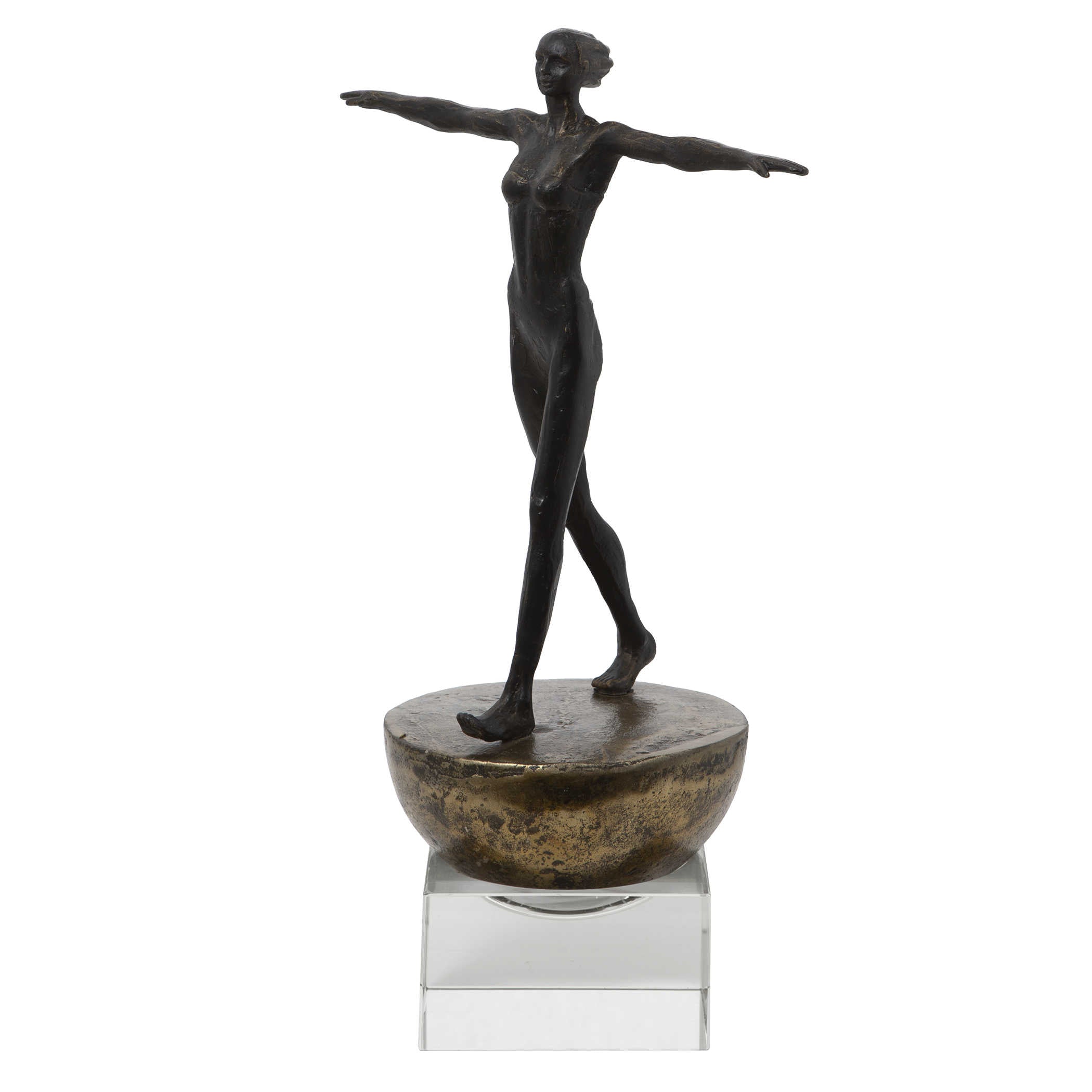 Woman Finding Balance Sculpture by Uttermost