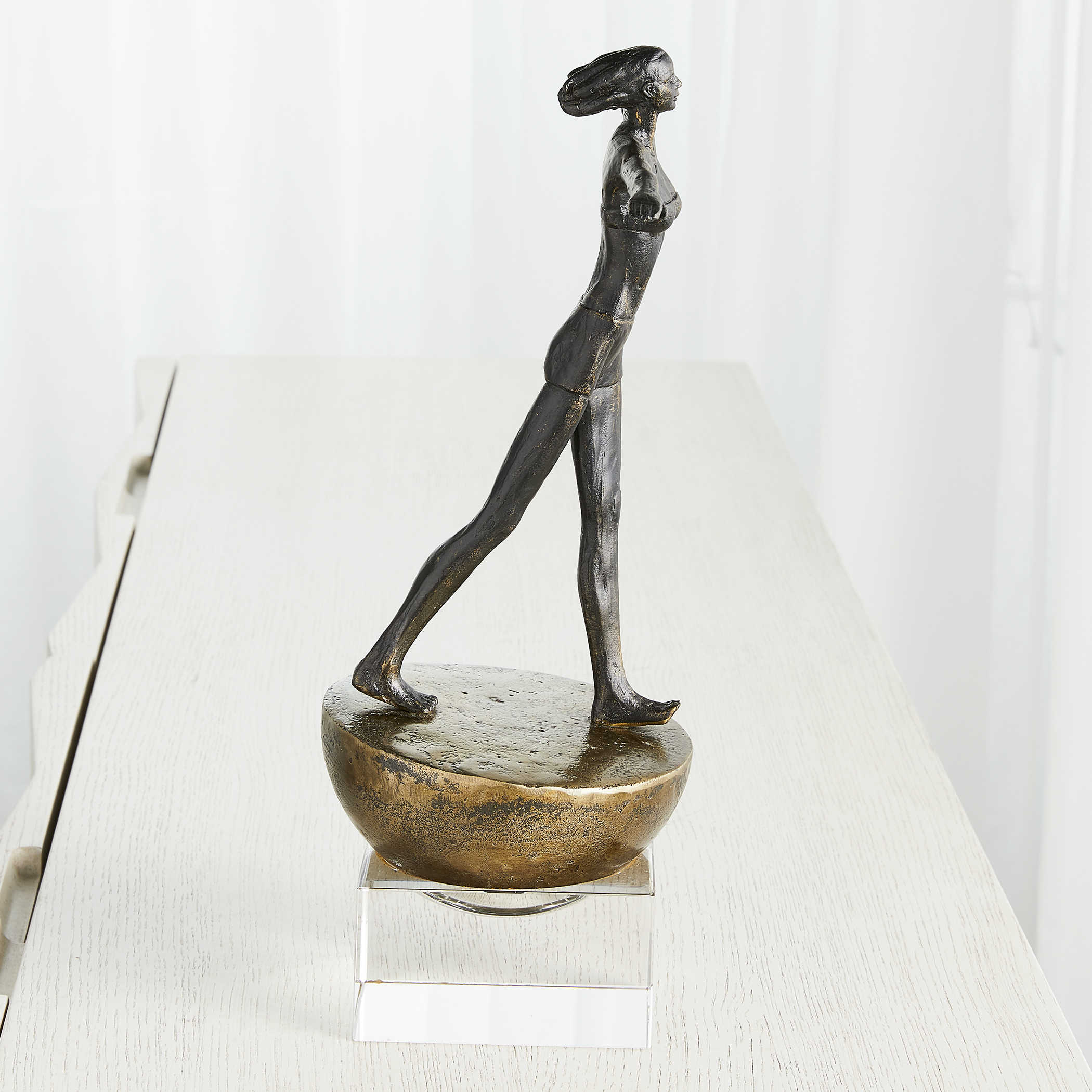 Woman Finding Balance Sculpture by Uttermost