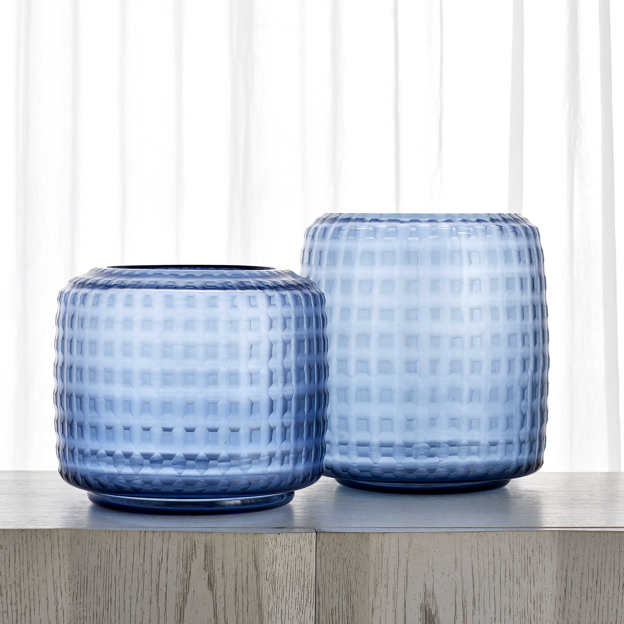 Waterways Vases/Hurricanes - Set of 2 by Uttermost