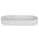 Big Pill Bowl/Tray - White Marble by Uttermost
