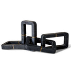 Connection Sculpture - Black and White Marble by Uttermost