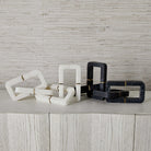 Connection Sculpture - Black and White Marble by Uttermost