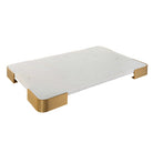 Elevated Tray/Plateau - White Marble Large by Uttermost