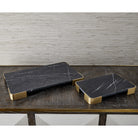 Elevated Tray/Plateau - Black Marble Large by Uttermost