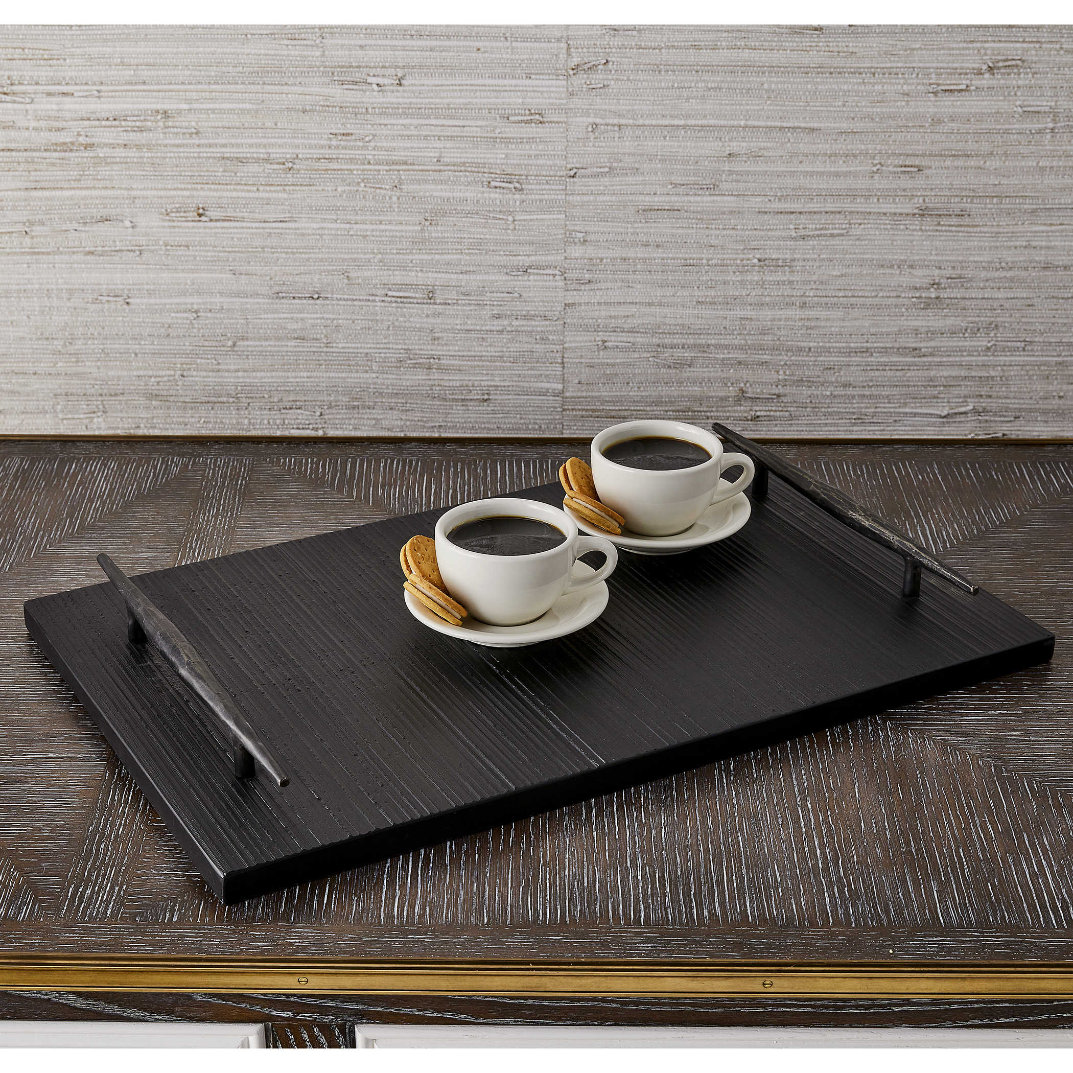Get a Grip Tray - Black Marble by Uttermost