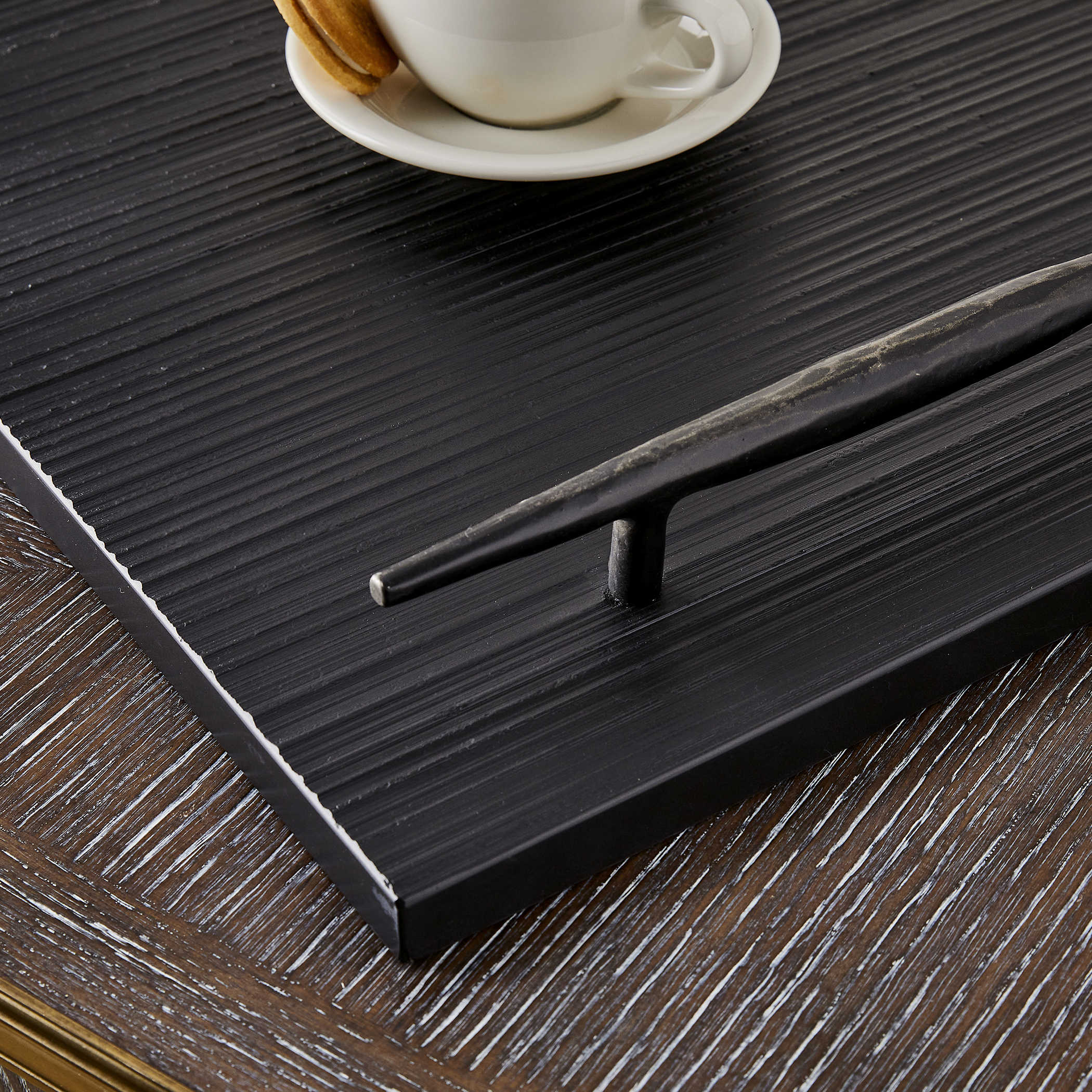 Get a Grip Tray - Black Marble by Uttermost