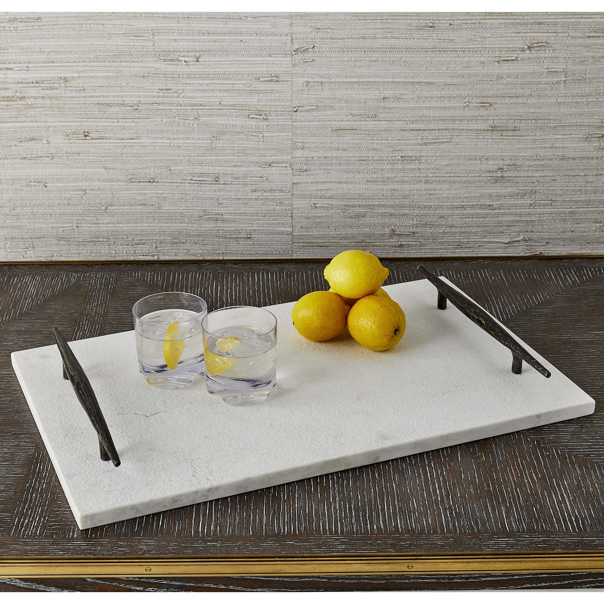 Get a Grip Tray - White Marble by Uttermost