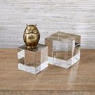 Cube Risers/Sculptures - Set of 2 - Crystal by Uttermost