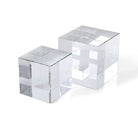 Cube Risers/Sculptures - Set of 2 - Crystal by Uttermost