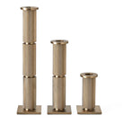 Knurled Taper Candleholders - Set of 3 by Uttermost