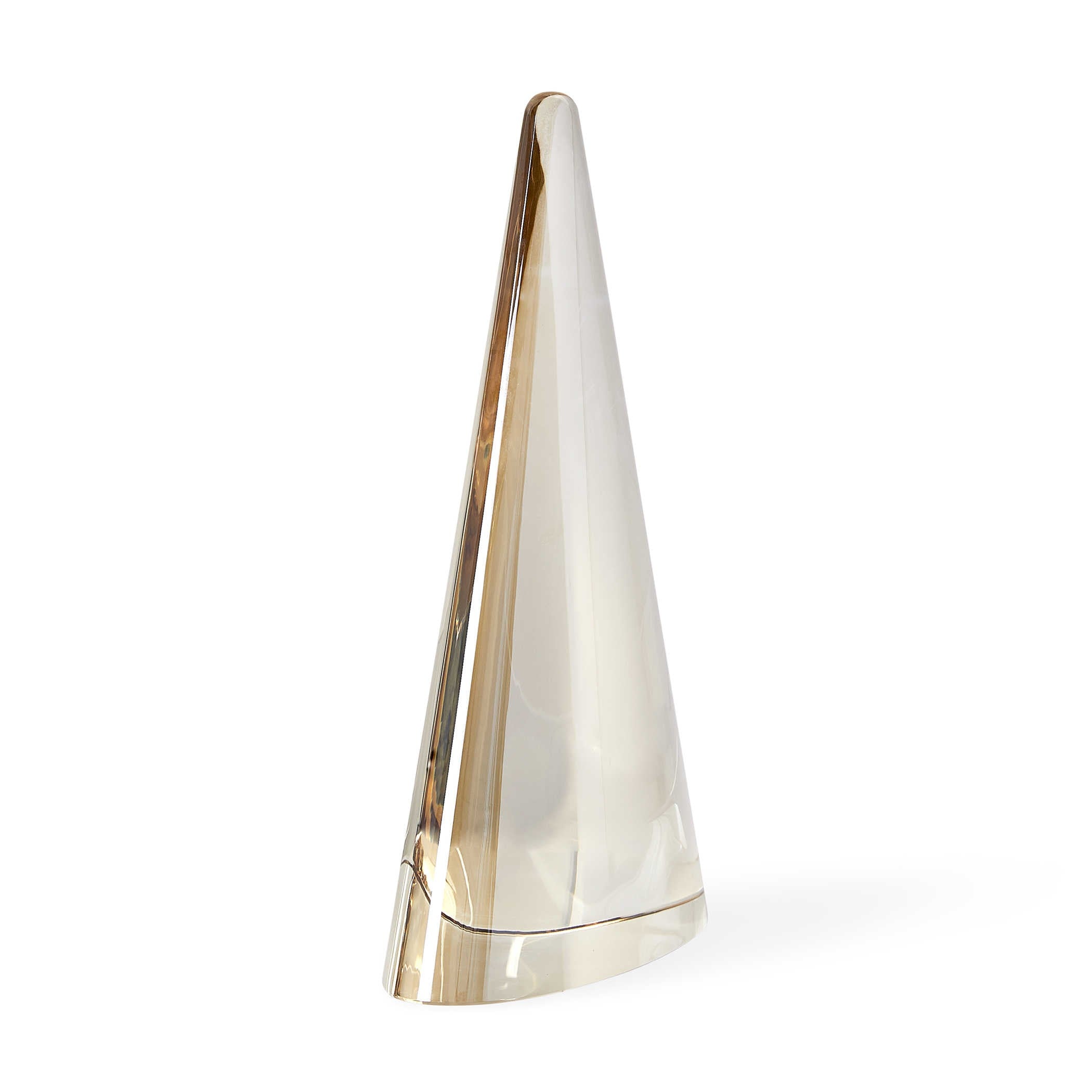 Apex Sculpture in Champagne Crystal by Uttermost