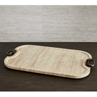 Hippodrome Tray in Travertine by Uttermost