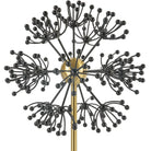 Contemporary Dandelion Sculpture in Black Metal by Uttermost
