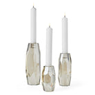 Multifaceted Taper Candleholders - Crystal - Set of 3 by Uttermost