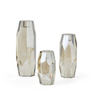Multifaceted Taper Candleholders - Crystal - Set of 3 by Uttermost