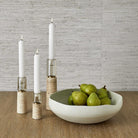 Optic Candleholders - Travertine - Set of 3 by Uttermost