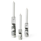 Optic Candleholders - Marble - Set of 3 by Uttermost