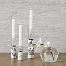 Optic Candleholders - Marble - Set of 3 by Uttermost