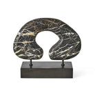 Modern Tunnel Vision Sculpture in Black Marble by Uttermost