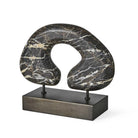 Modern Tunnel Vision Sculpture in Black Marble by Uttermost