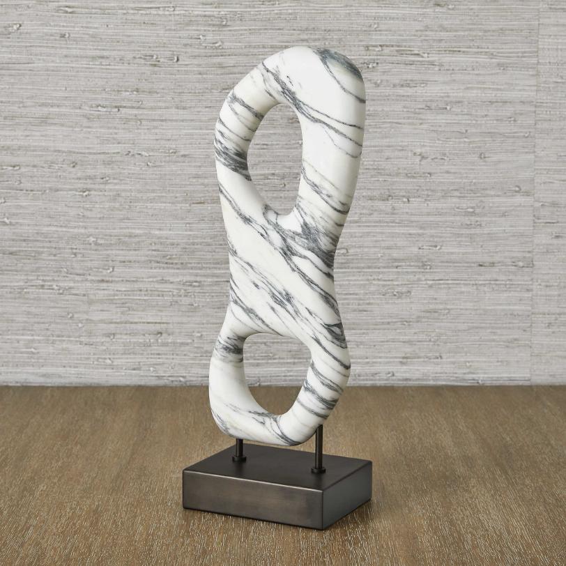 Double Vision Black & White Marble Sculpture by Uttermost