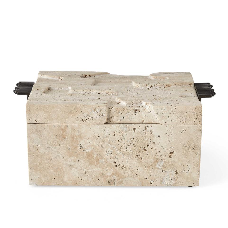 Groove Thing Box - Travertine by Uttermost