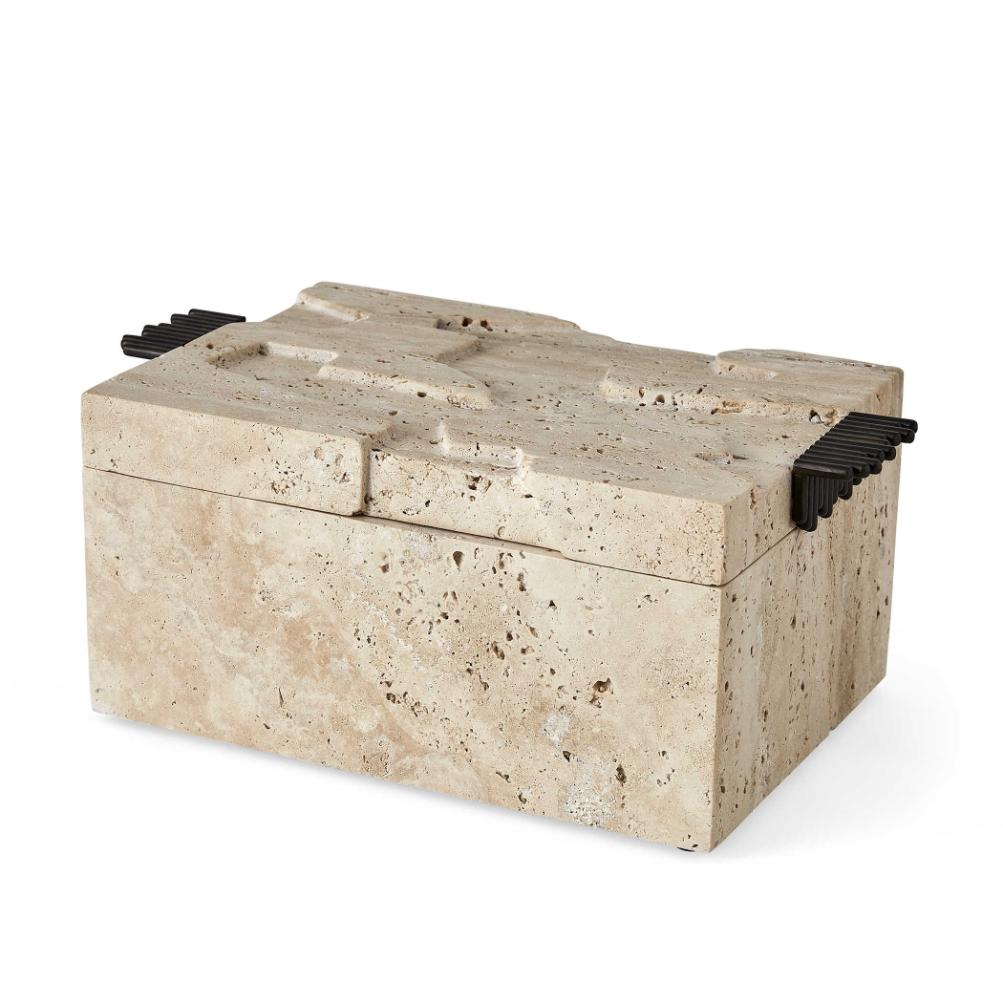 Groove Thing Box - Travertine by Uttermost