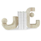 Modern Equilibrium Sculptures in Travertine - Set of 2 by Uttermost