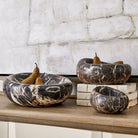Swaddle Bowls in Michelangelo Marble Set of 2 by Uttermost