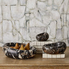 Swaddle Bowls in Michelangelo Marble Set of 2 by Uttermost