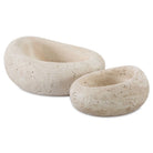 Swaddle Bowls in Travertine Set of 2 by Uttermost